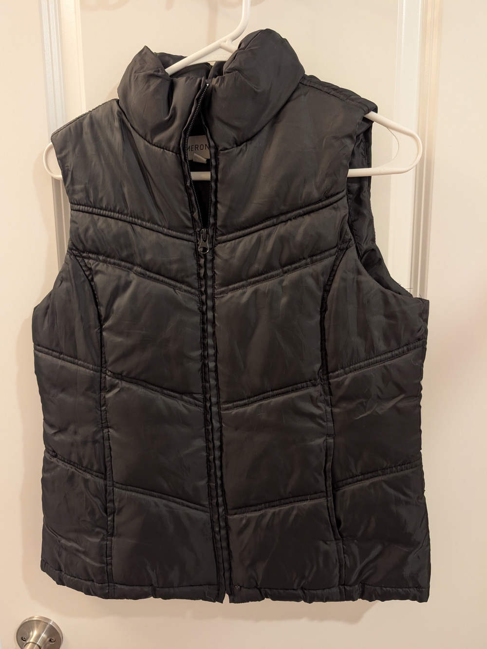 Women’s Merona Black Quilted Puffer Vest